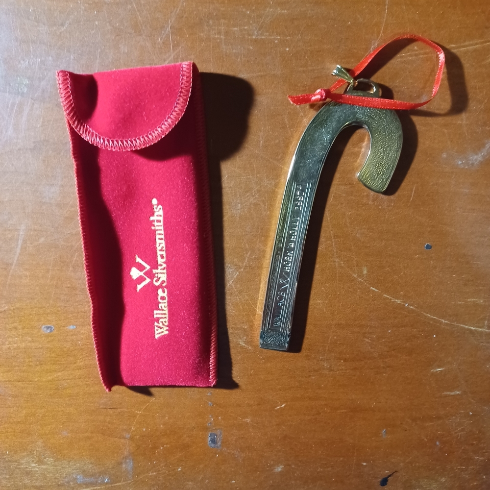 Wallace Silversmith 1997 Candy Cane Ornament - Picture 3 of 3